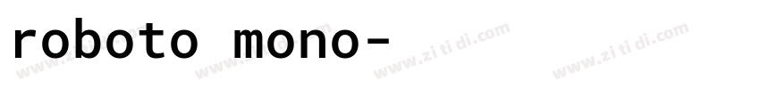 roboto mono字体转换